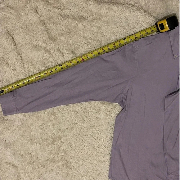 Ralph Lauren Classic Fit Long Sleeve Lavender Button Down Shirt Men's Size Large - Picture 5 of 8